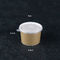 As especificações múltiplas anulam bacias de sopa descartáveis do papel de embalagem de 300g com as tampas plásticas claras